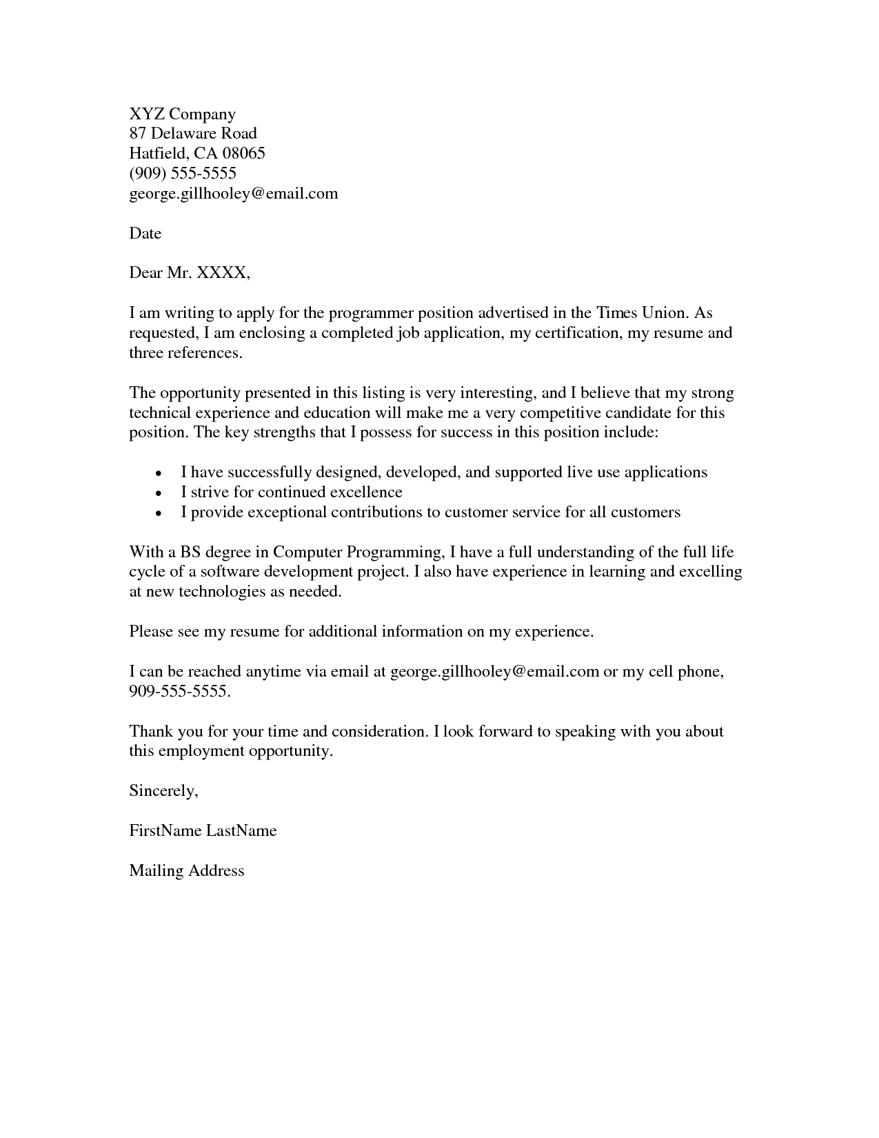 best employment cover letters best employment cover letters
