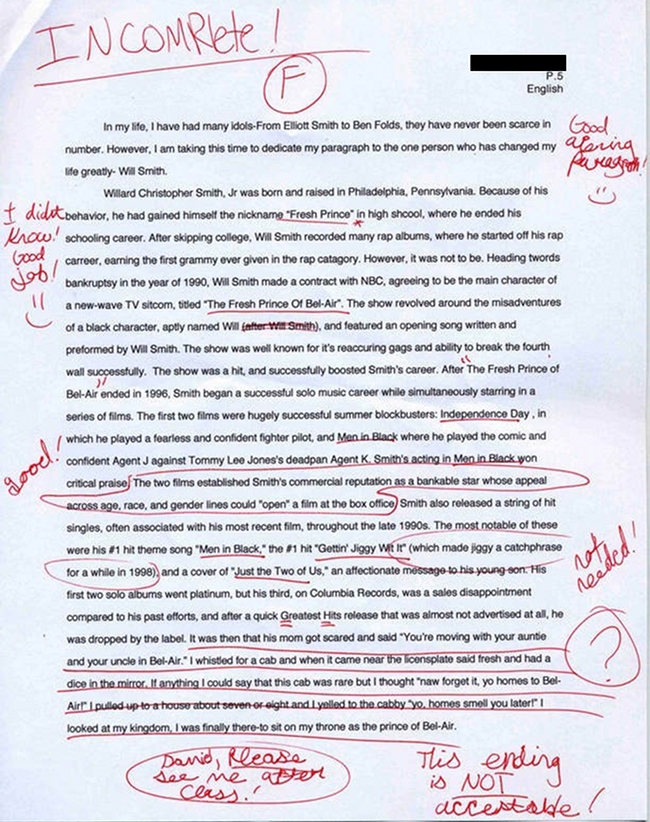 Example of humor essay