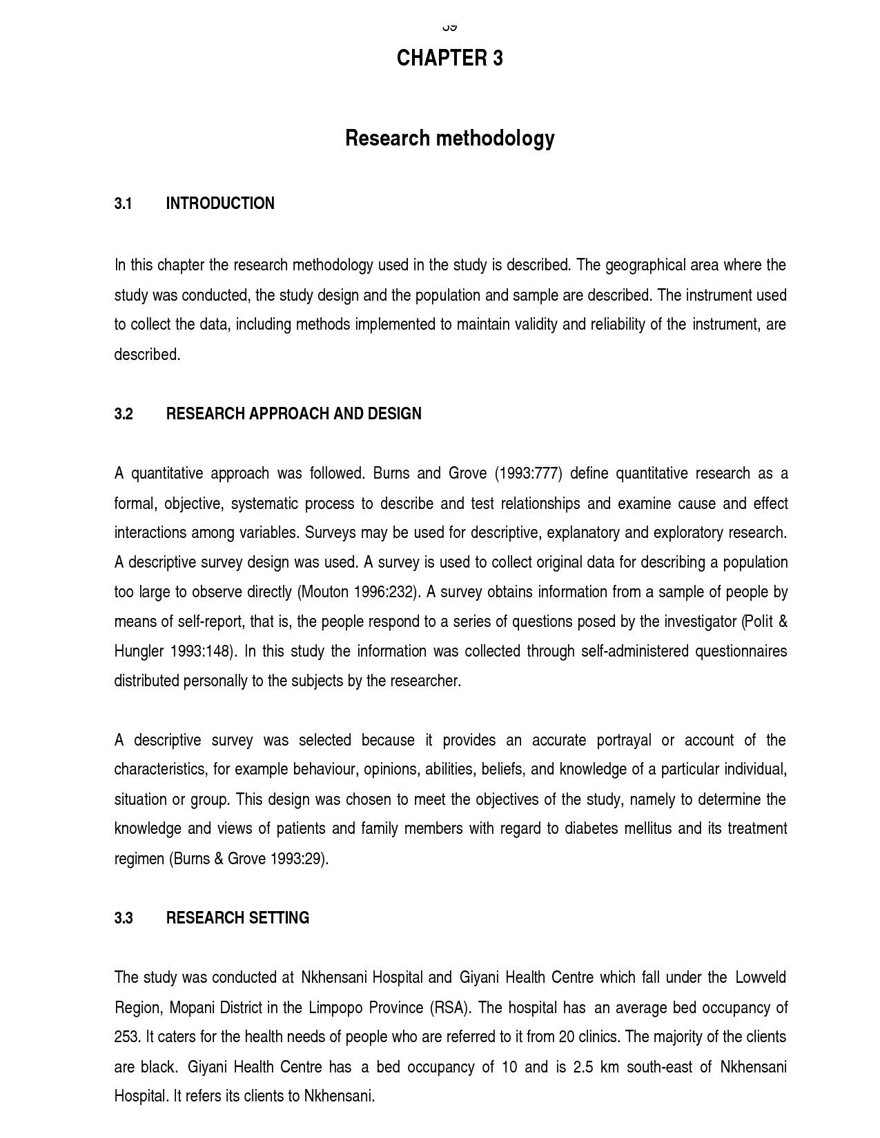 Research and customer scoring scale