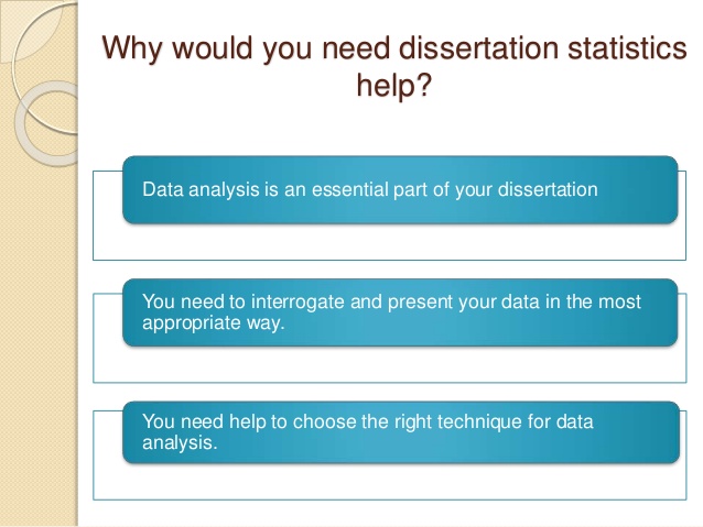 Statistics help for dissertation