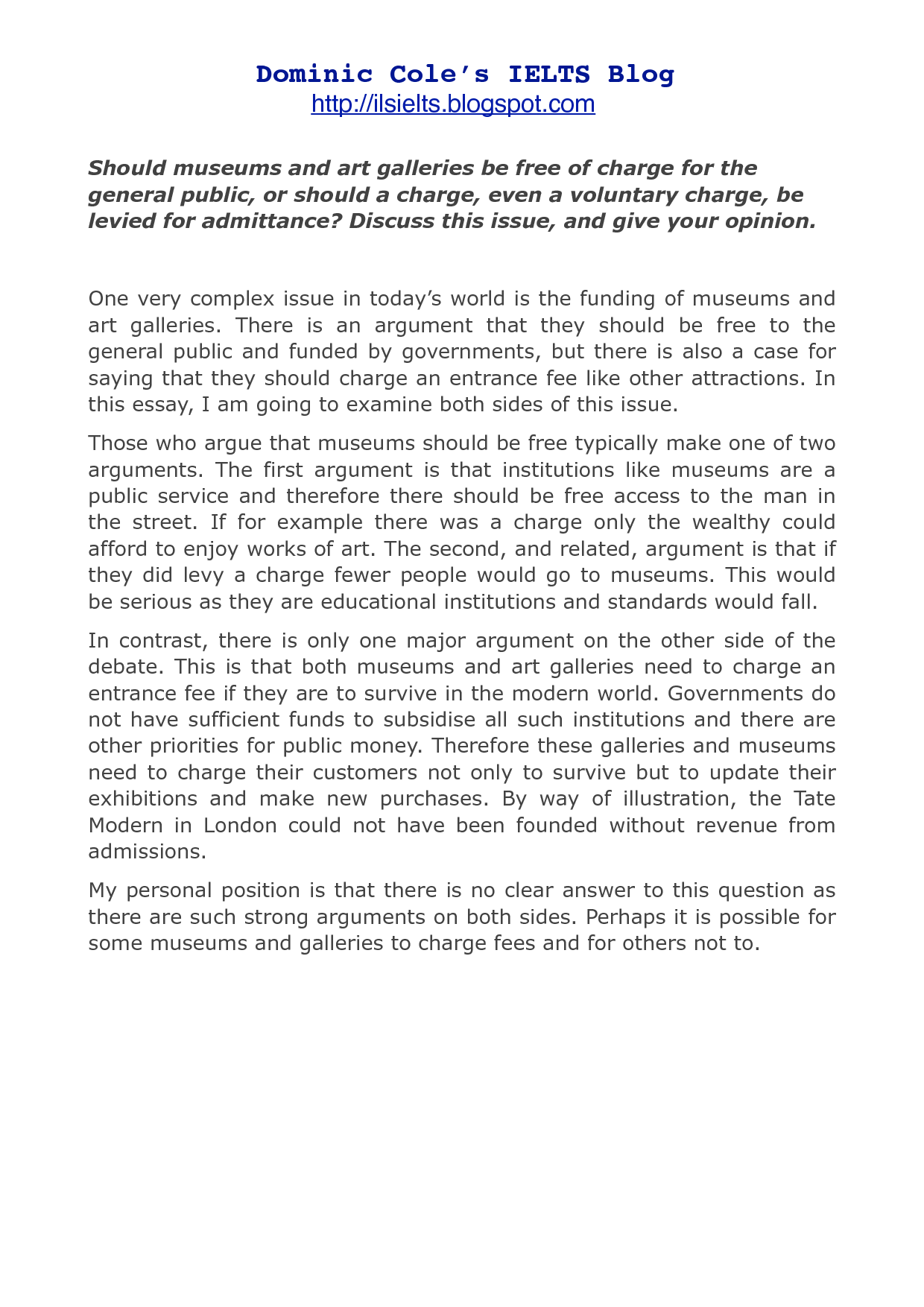 Opinion essay sample pdf Opinion essay sample pdf image