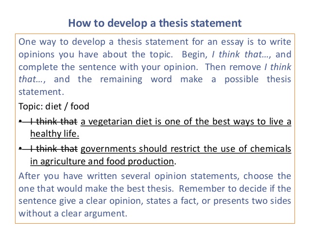 Create A Thesis Statement For Me