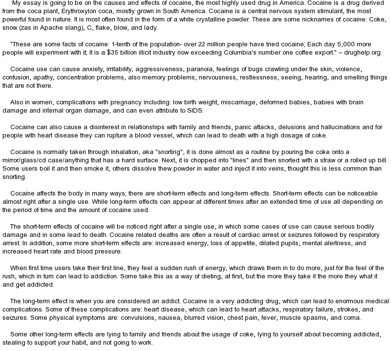 sample cause and effect essay topics