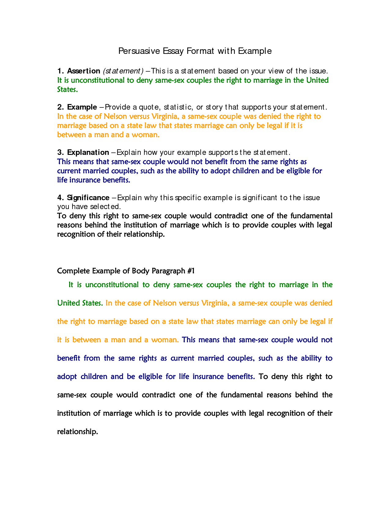 Contract Essay Template