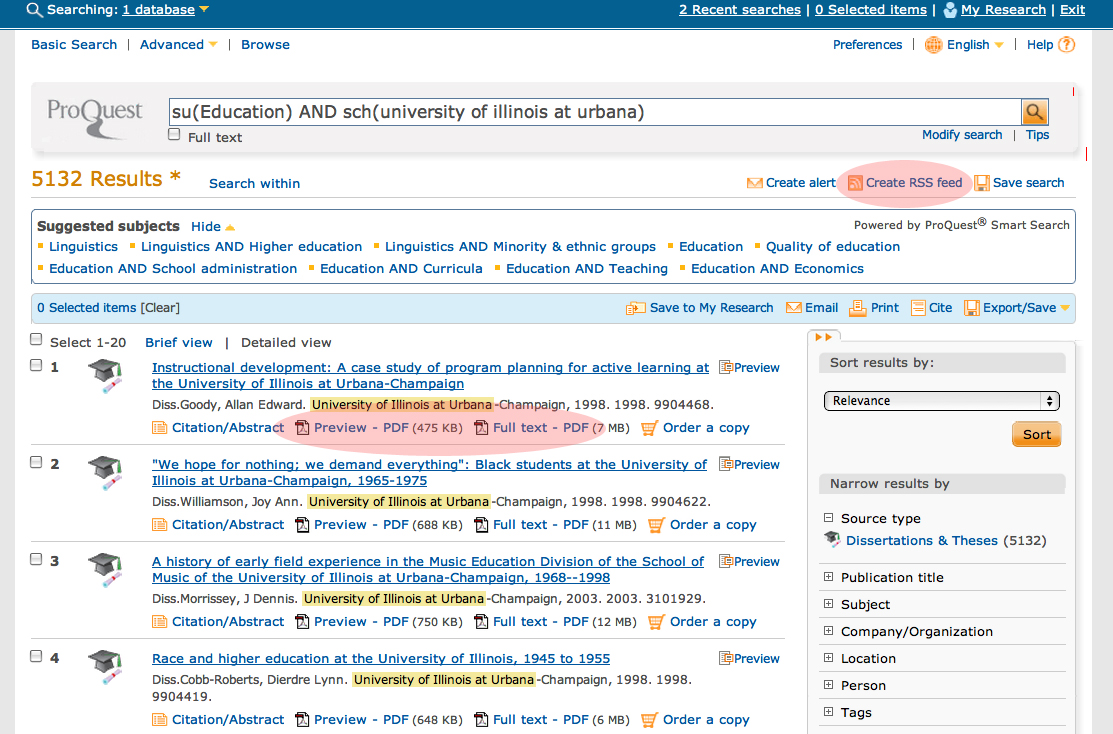 search dissertations online