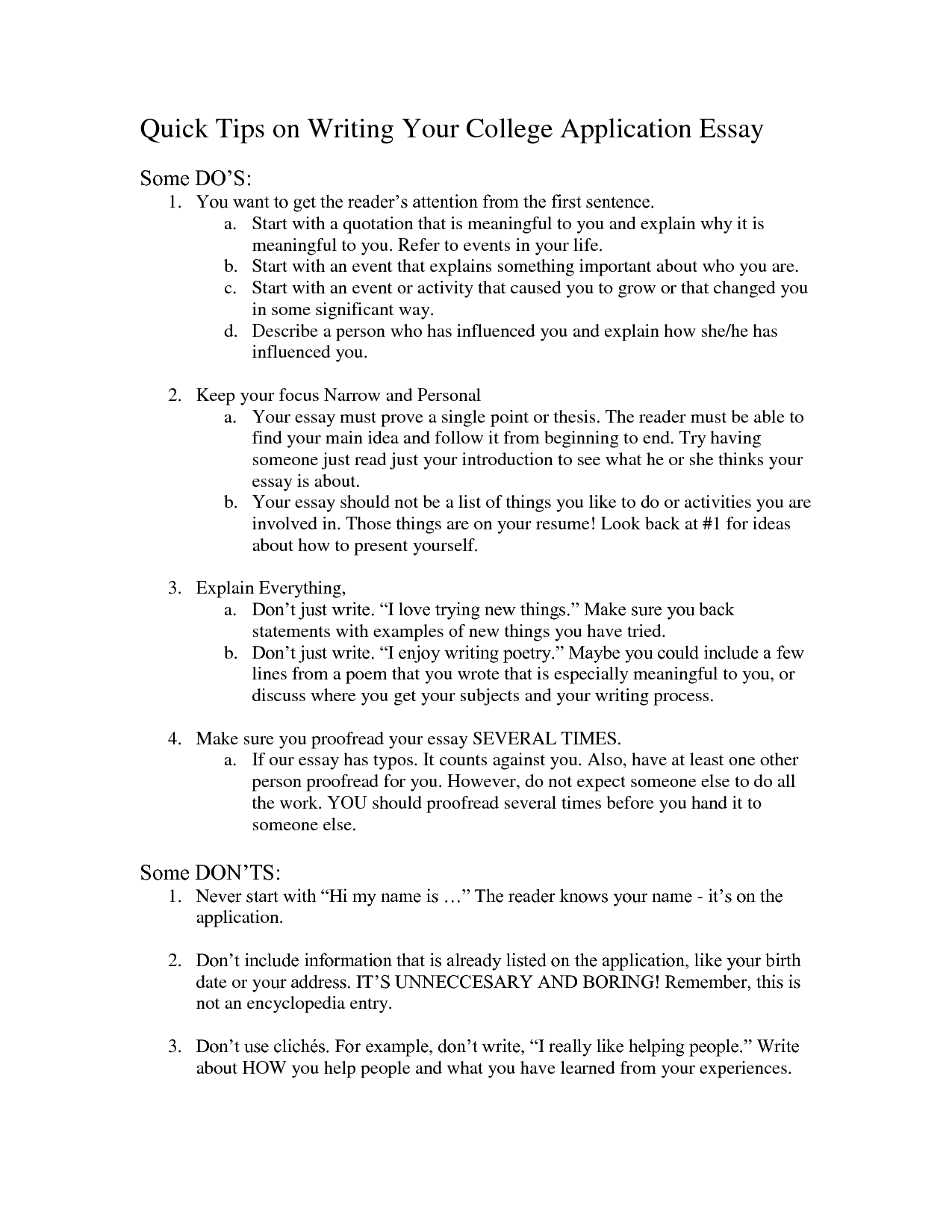 Thesis For Expository Essay