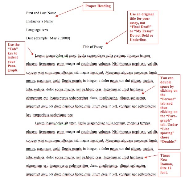 Mla formal college essays