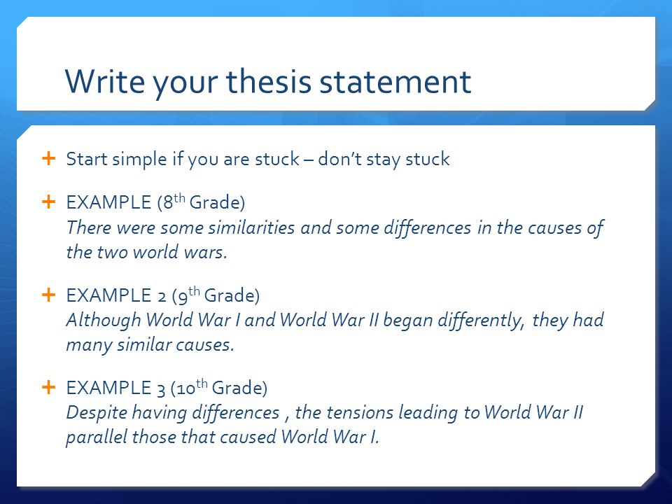 How do i write a thesis statement for an essay