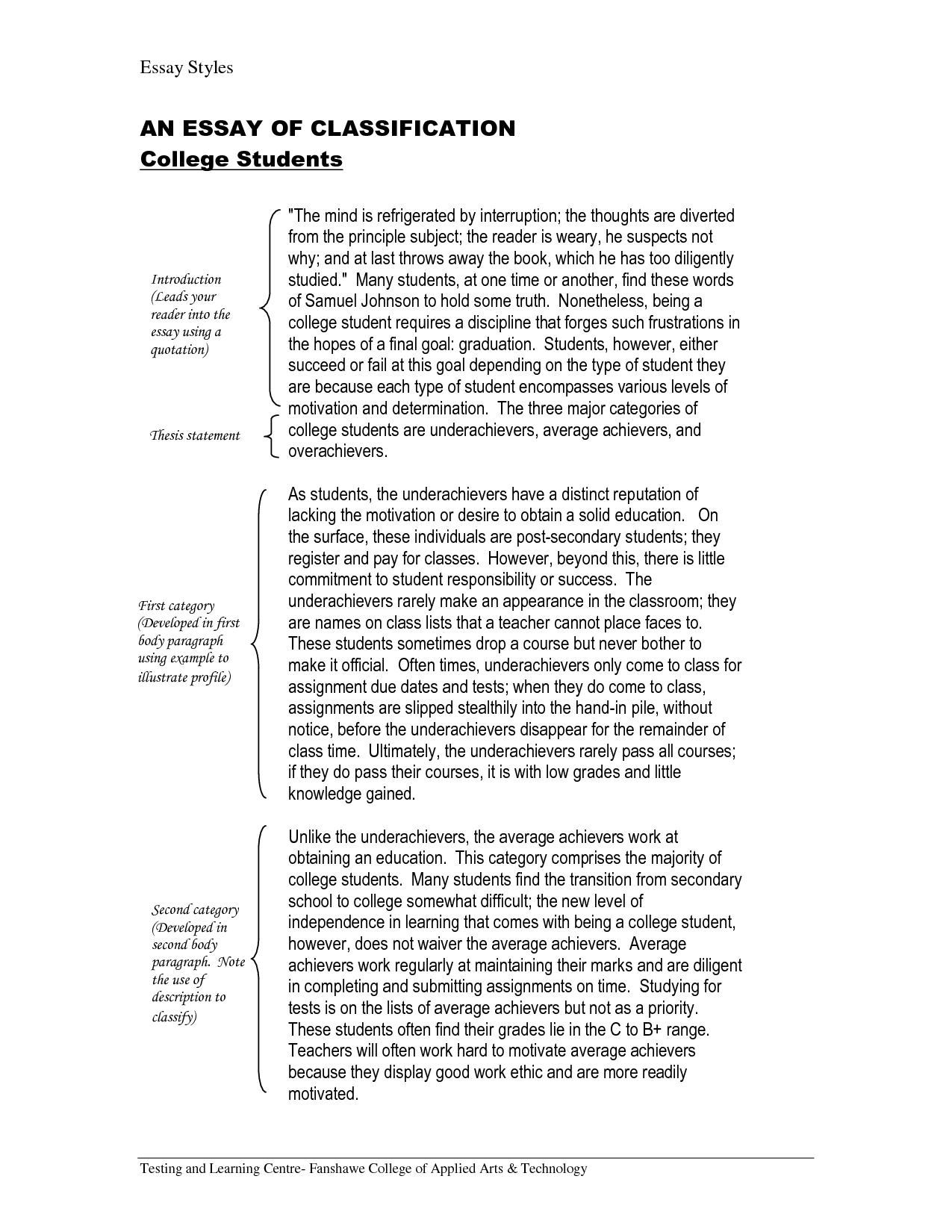 Classification essay sample Classification essay sample image