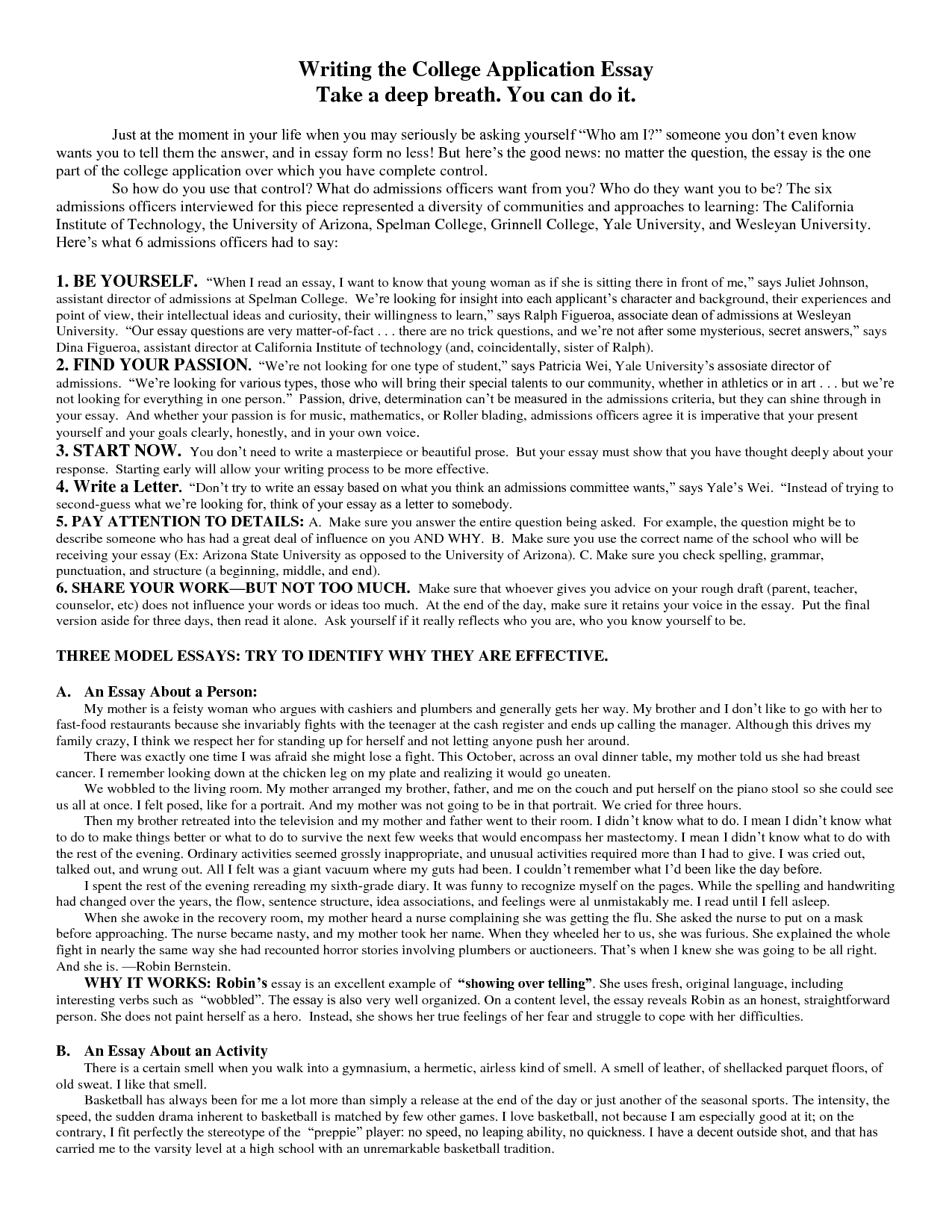 How To: Write Your Personal Essay | The Vandy Admissions Blog | Vanderbilt University