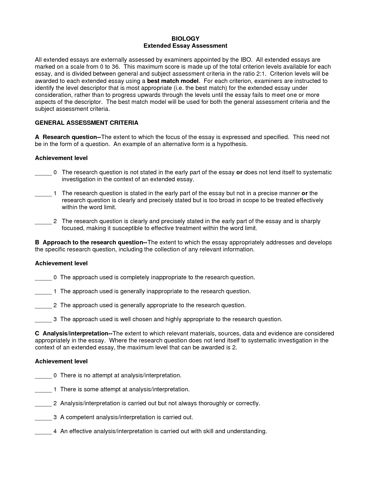 extended essay structure english b extended essay structure english b