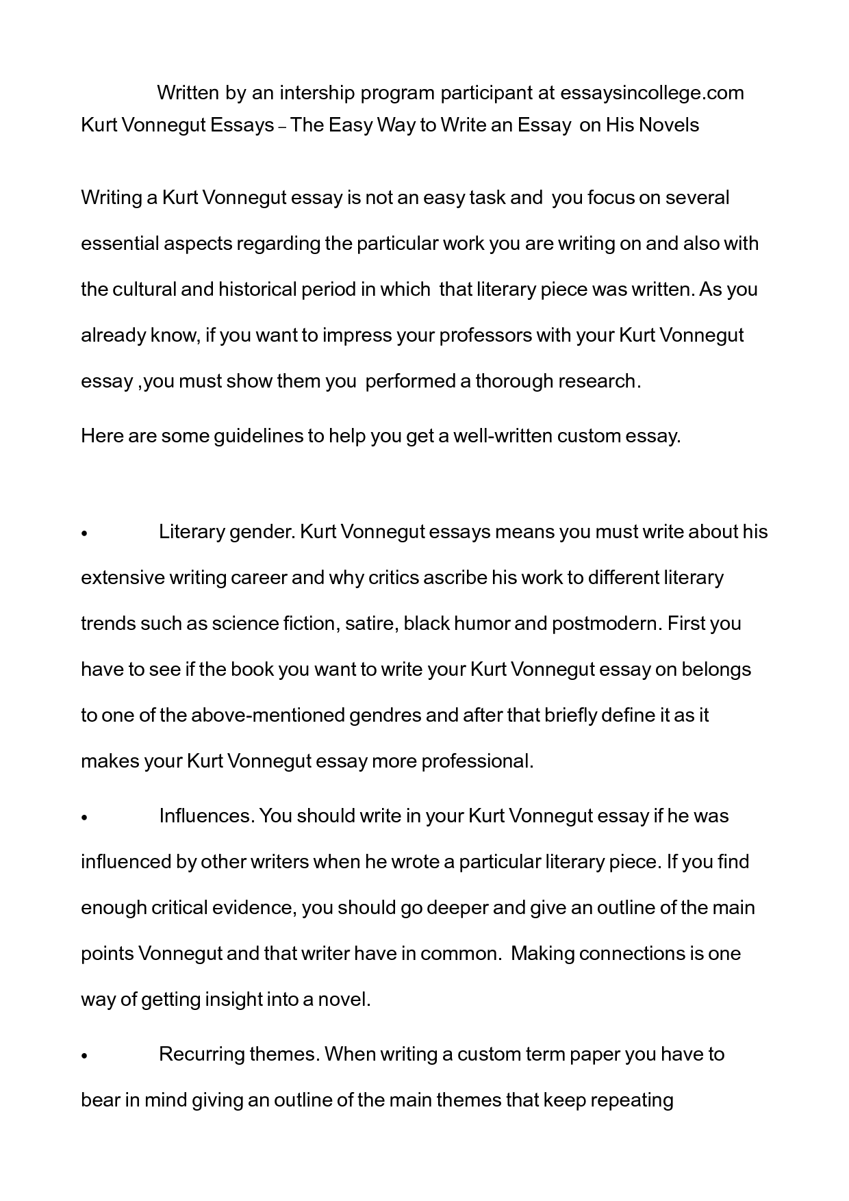 Easy essay com