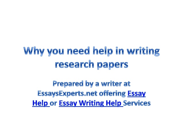Need research paper