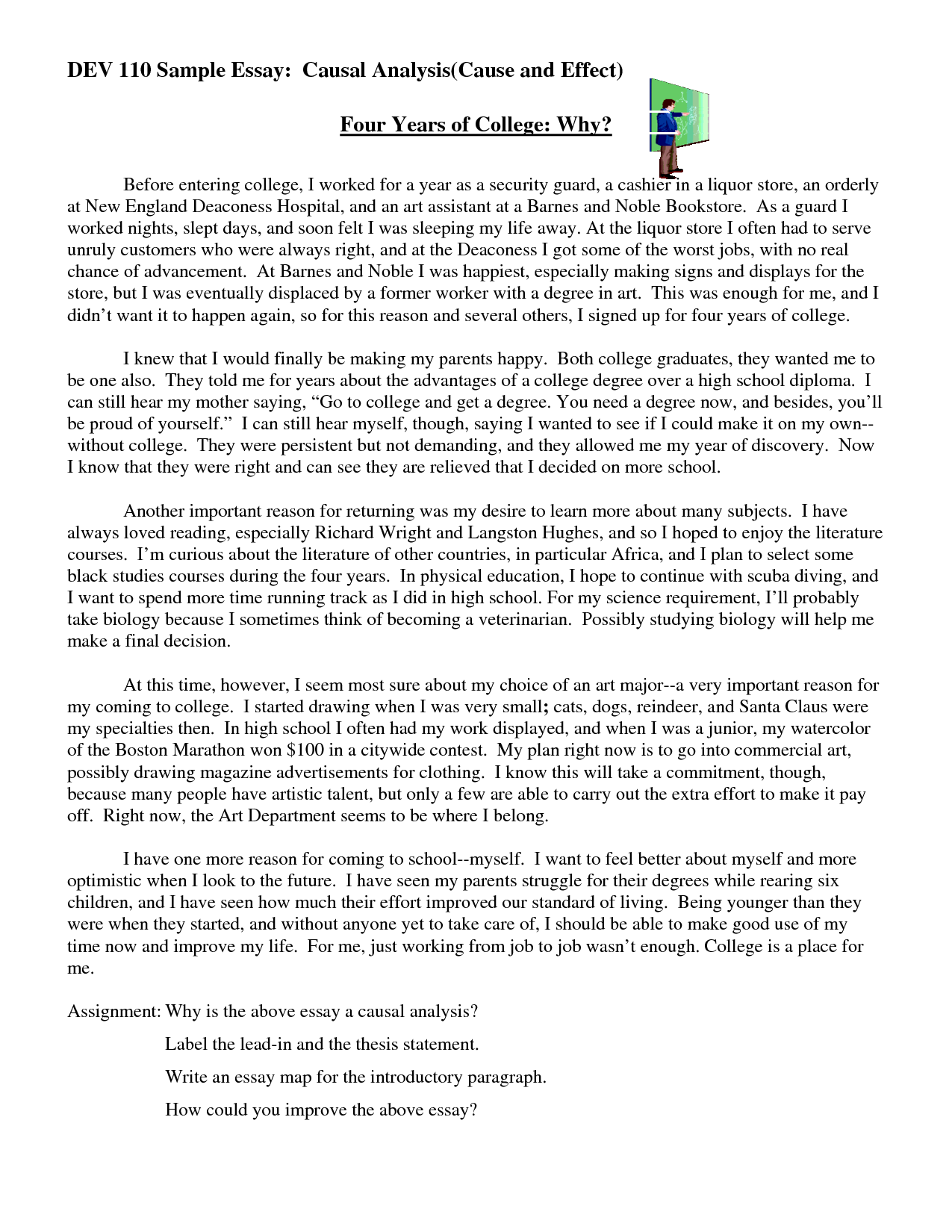 how to write the cause and effect essay