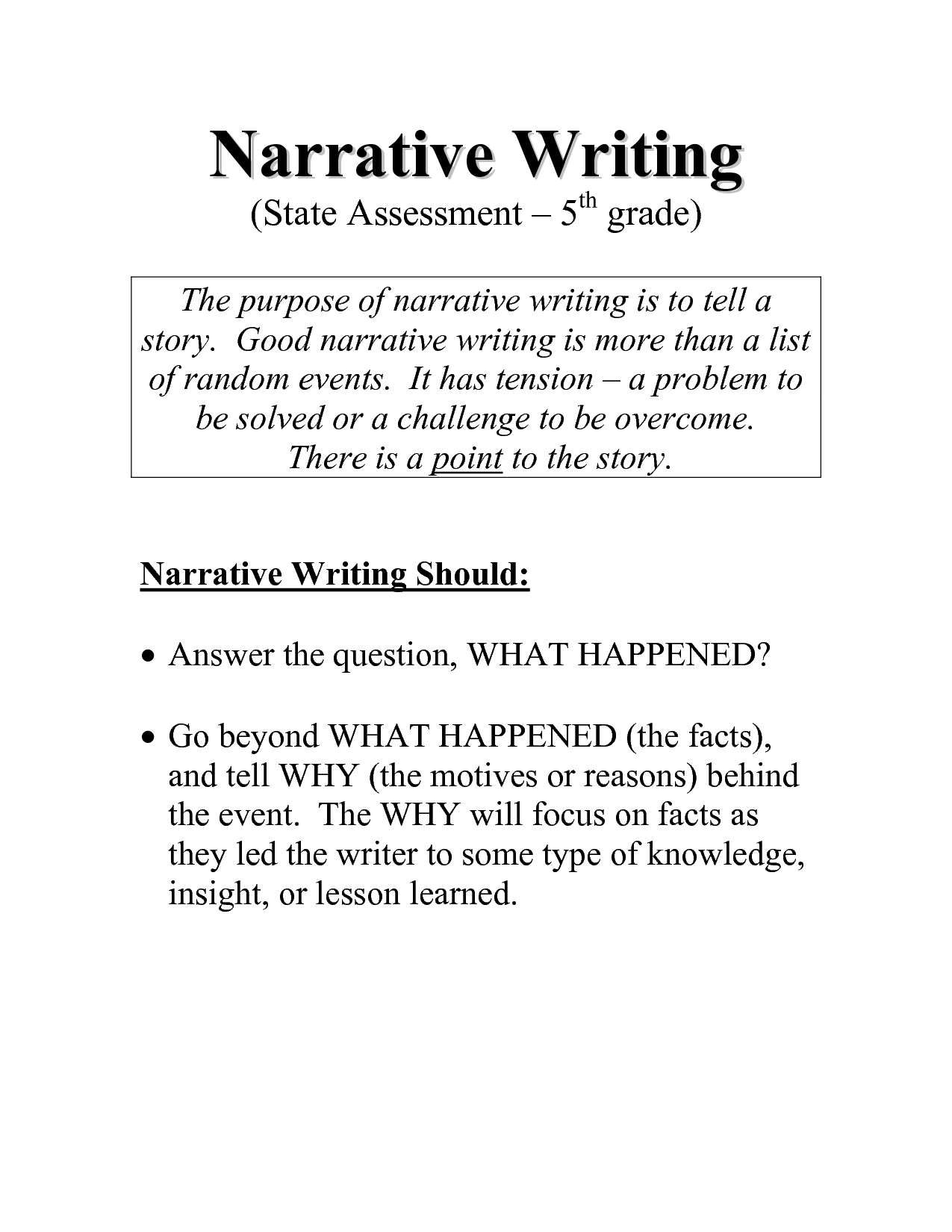 Narrative Writing Definition And Examples